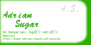 adrian sugar business card